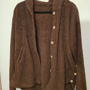 Oversized Teddy button up